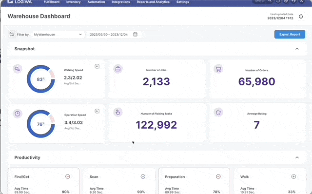 Logiwa IO Screen Logiwa IO Screen