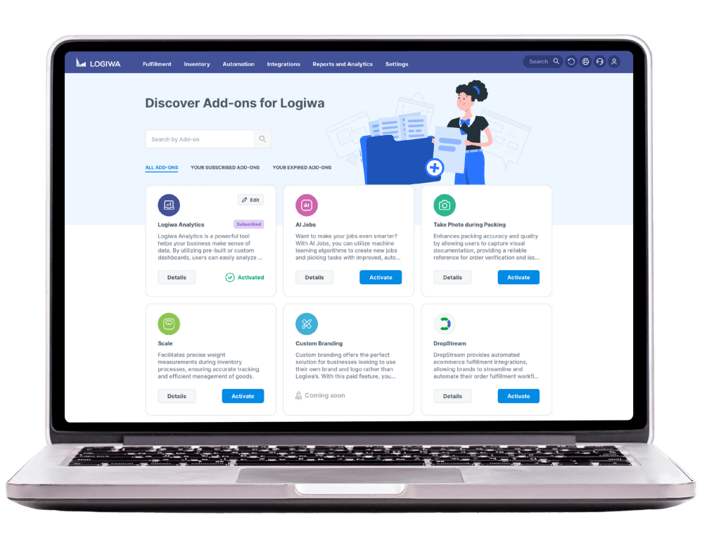 Discover Add-ons for Logiwa