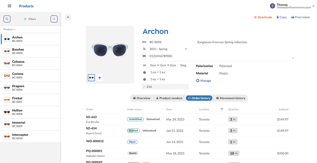 top warehouse inventory management software 2023 - 4 inFlow